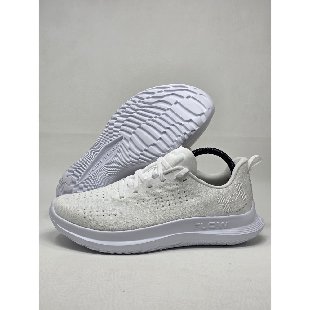 Under Armour Velociti 4 Running Shoes Mens Size 9 White 3027585-102 New